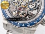 Daytona Artisans Skeleton SS ADGF Best Edition Blue Ceramic Bezel Skeleton Dial on SS Oyster Bracelet SA4130 - Görsel 13