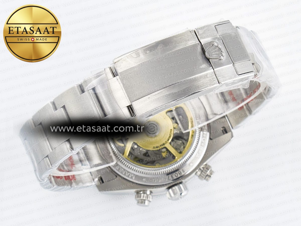 Daytona Artisans Skeleton SS ADGF Best Edition Blue Ceramic Bezel Skeleton Dial on SS Oyster Bracelet SA4130 - Görsel 17