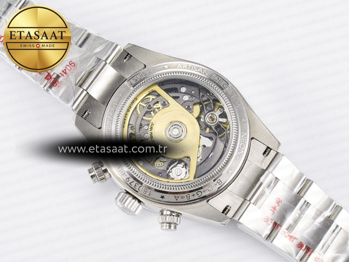 Daytona Artisans Skeleton SS ADGF Best Edition Blue Ceramic Bezel Skeleton Dial on SS Oyster Bracelet SA4130 - Görsel 18