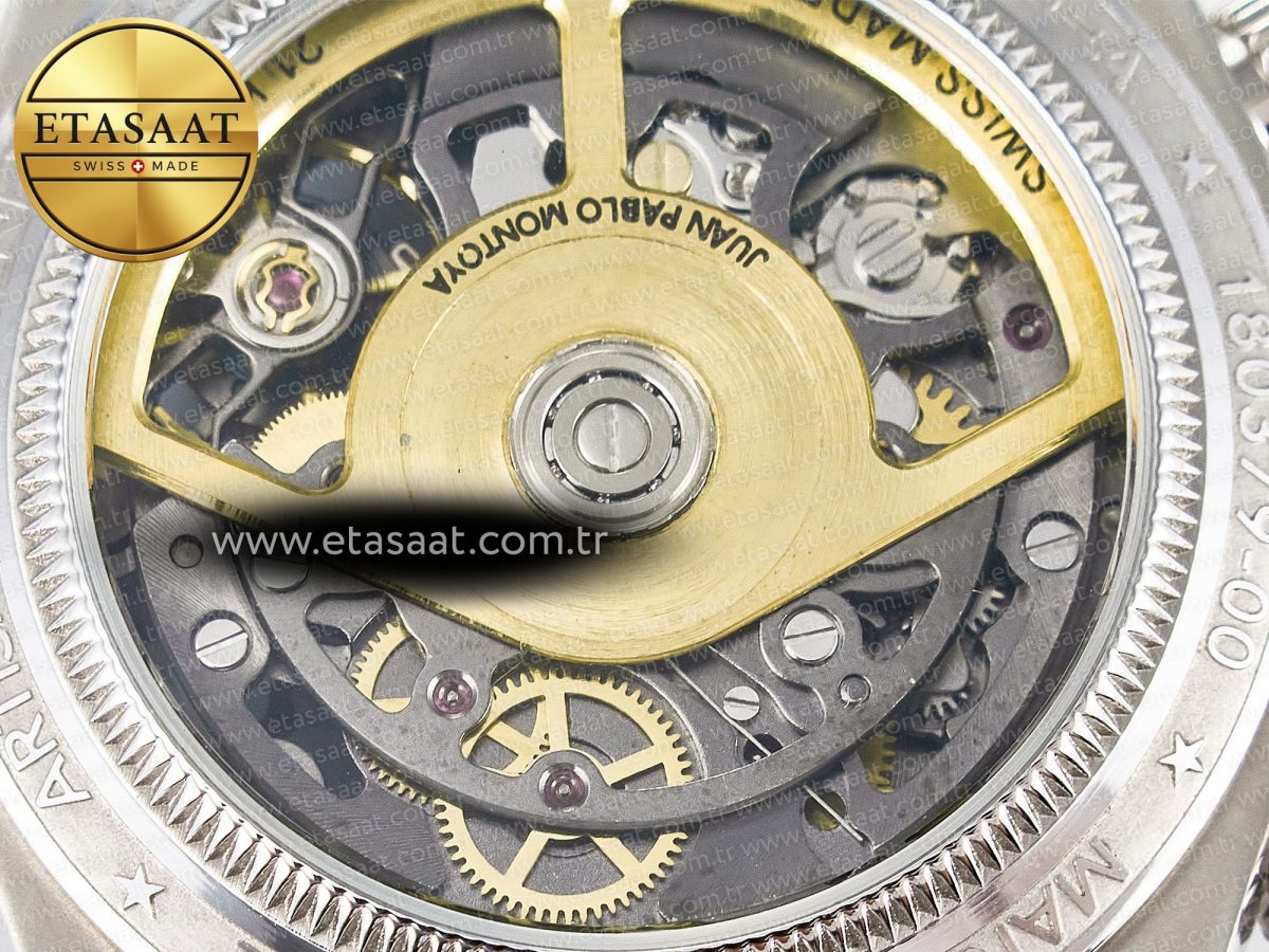Daytona Artisans Skeleton SS ADGF Best Edition Blue Ceramic Bezel Skeleton Dial on SS Oyster Bracelet SA4130 - Görsel 20