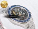 Daytona Artisans Skeleton SS ADGF Best Edition Blue Ceramic Bezel Skeleton Dial on SS Oyster Bracelet SA4130 - Görsel 7