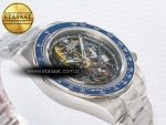 Daytona Artisans Skeleton SS ADGF Best Edition Blue Ceramic Bezel Skeleton Dial on SS Oyster Bracelet SA4130 - Görsel 7