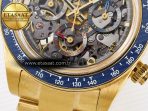 Rolex Daytona Artisans Skeleton Blue Ceramic SA4130 - Görsel 13