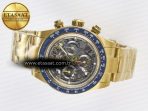 Rolex Daytona Artisans Skeleton Blue Ceramic SA4130 - Görsel 9