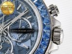 Daytona Artisans SS GETF Best Edition Blue Skeleton Dial Diamonds Bezel on SS Bracelet DD4802 - Görsel 11