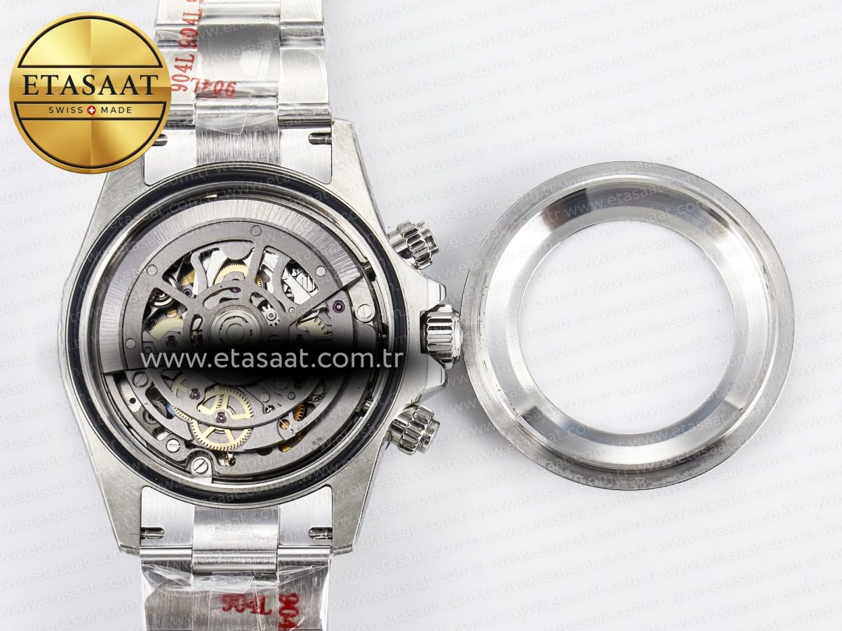 Daytona Artisans SS GETF Best Edition Blue Skeleton Dial Diamonds Bezel on SS Bracelet DD4802 - Görsel 19