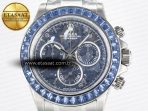 Daytona Artisans SS GETF Best Edition Blue Skeleton Dial Diamonds Bezel on SS Bracelet DD4802 - Görsel 4