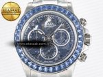 Daytona Artisans SS GETF Best Edition Blue Skeleton Dial Diamonds Bezel on SS Bracelet DD4802 - Görsel 4