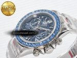 Daytona Artisans SS GETF Best Edition Blue Skeleton Dial Diamonds Bezel on SS Bracelet DD4802 - Görsel 6