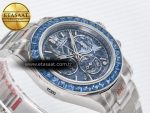 Daytona Artisans SS GETF Best Edition Blue Skeleton Dial Diamonds Bezel on SS Bracelet DD4802 - Görsel 7