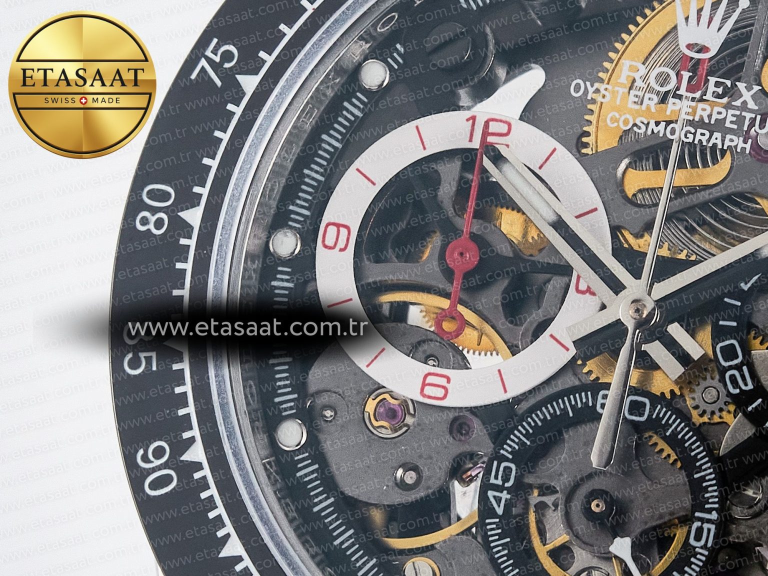 Daytona Artisans SS GETF Best Edition Skeleton Dial Black Ceramic Bezel on SS Bracelet DD4802 - Görsel 13