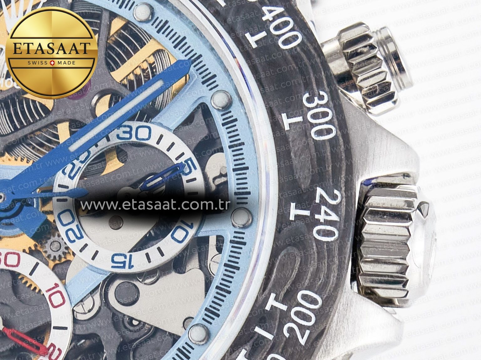 Daytona Artisans SS GETF Best Edition Skeleton Dial Carbon Bezel on SS Bracelet DD4802 - Görsel 11
