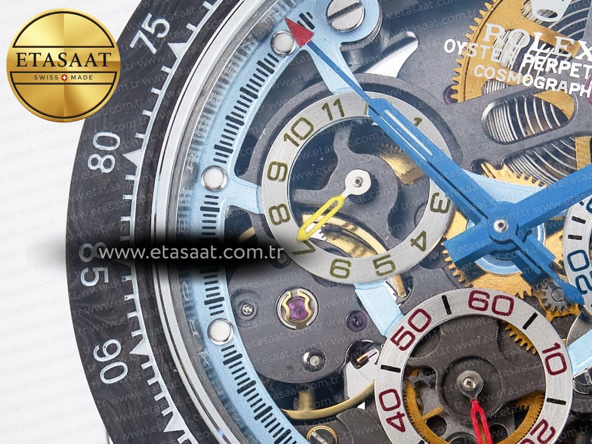 Daytona Artisans SS GETF Best Edition Skeleton Dial Carbon Bezel on SS Bracelet DD4802 - Görsel 13