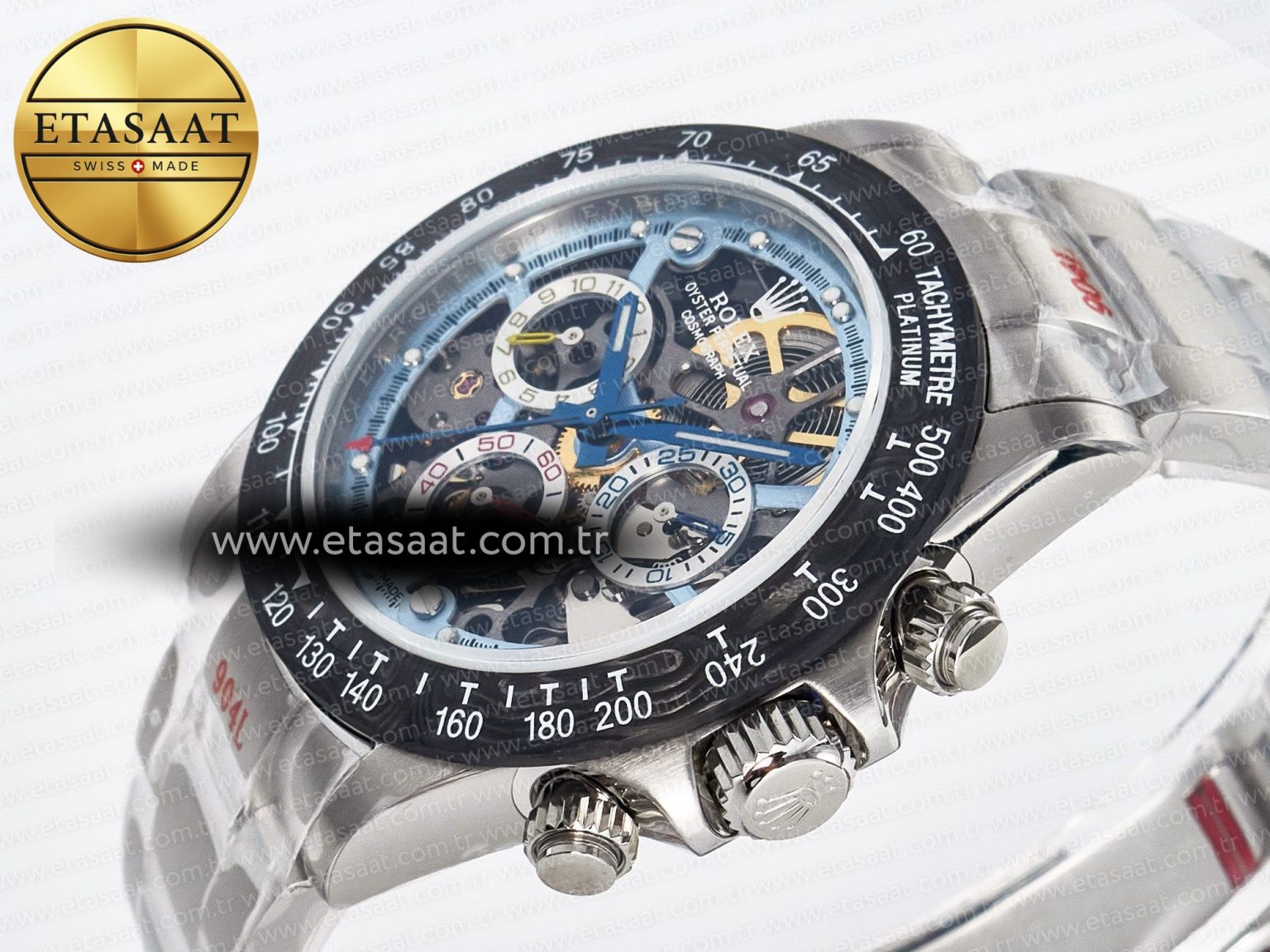 Daytona Artisans SS GETF Best Edition Skeleton Dial Carbon Bezel on SS Bracelet DD4802 - Görsel 6