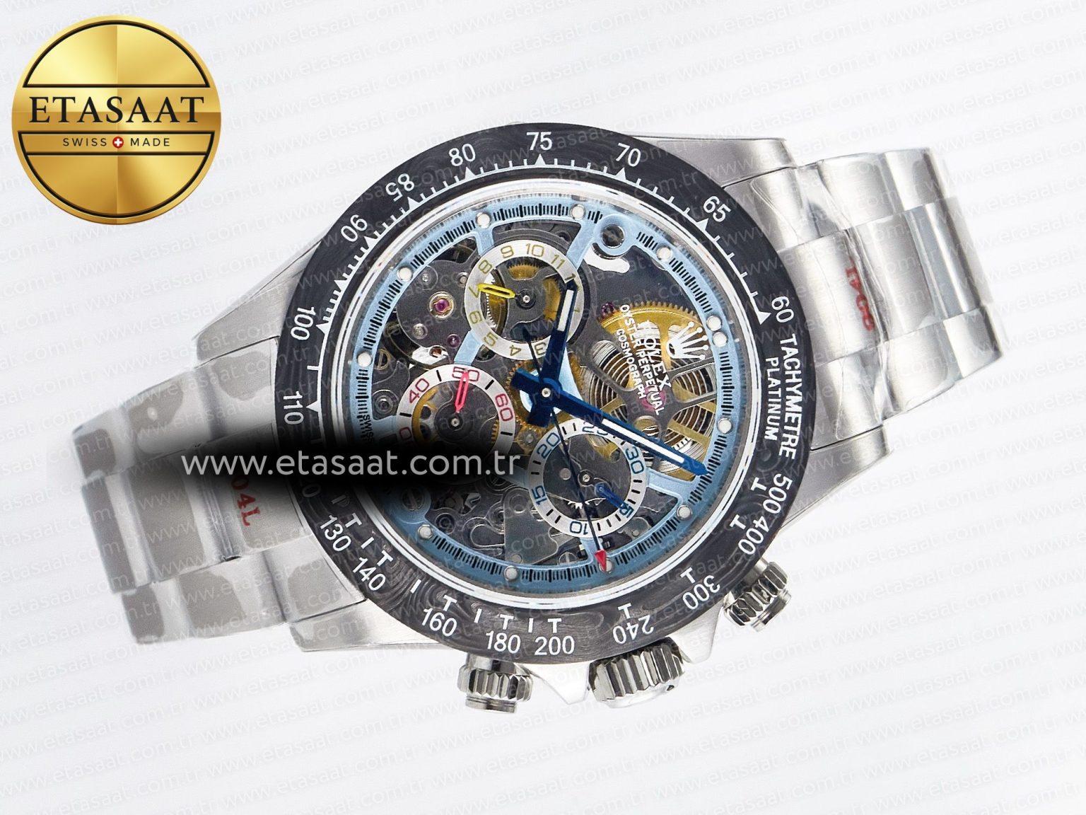 Daytona Artisans SS GETF Best Edition Skeleton Dial Carbon Bezel on SS Bracelet DD4802 - Görsel 8