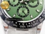 Daytona Black Ceramic Bezel Noob Best Edition Green Dial on SS Oyster Bracelet SA4130 - Görsel 11