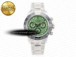 Daytona Black Ceramic Bezel Noob Best Edition Green Dial on SS Oyster Bracelet SA4130 - Görsel 3