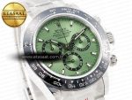 Daytona Black Ceramic Bezel Noob Best Edition Green Dial on SS Oyster Bracelet SA4130 - Görsel 5