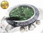 Daytona Black Ceramic Bezel Noob Best Edition Green Dial on SS Oyster Bracelet SA4130 - Görsel 6