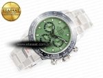 Daytona Black Ceramic Bezel Noob Best Edition Green Dial on SS Oyster Bracelet SA4130 - Görsel 8
