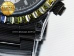Daytona BLAKEN 1:1 Best Edition Matte Black Dial Rainbow Bezel on Ceramic Bracelet SA7750 - Görsel 14