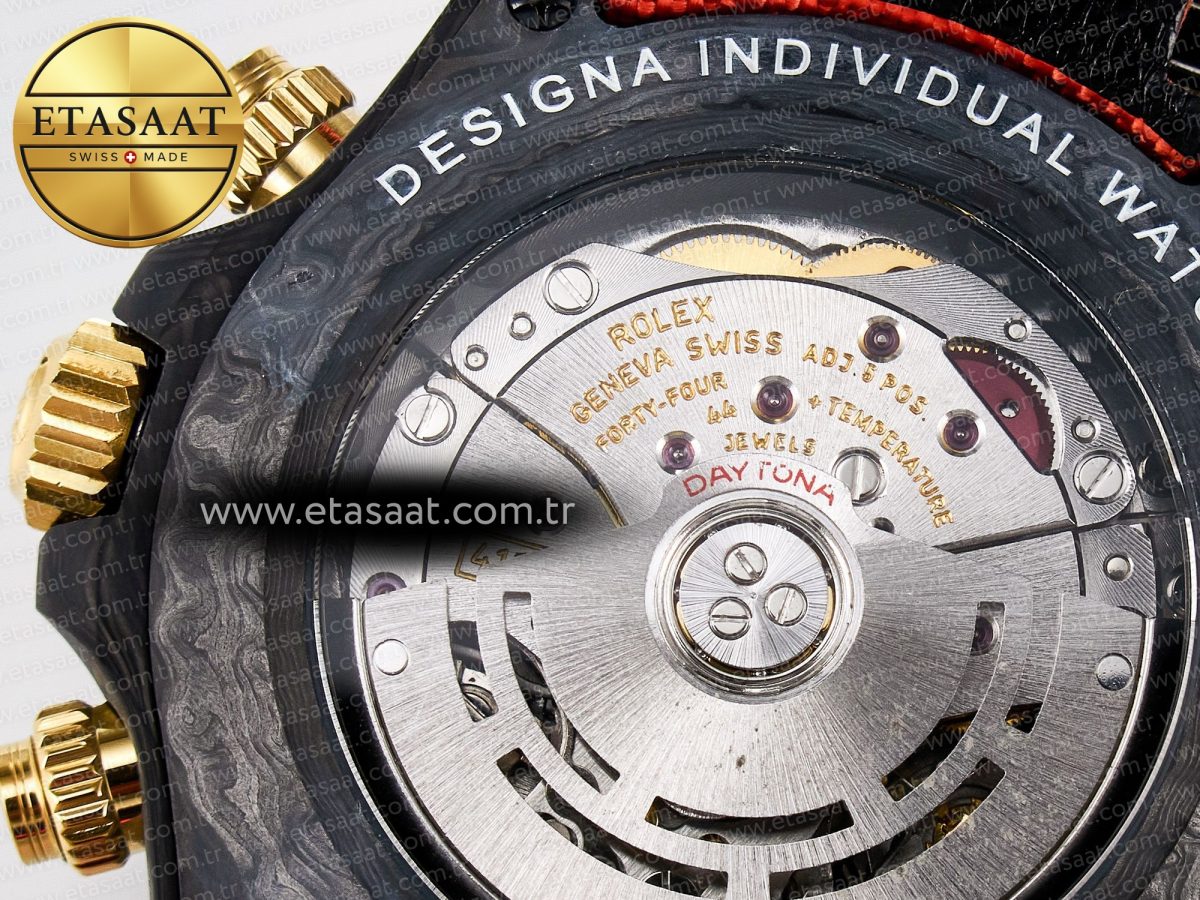 Daytona DIW “AVIA AZURE BLUE” Carbon DIWF 1:1 Best Edition Blue Dial on Orange Nylon Strap SH4130 - Görsel 21