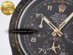 Daytona DIW “AVIA BLACK” Carbon DIWF 1:1 Best Edition Black/Red Dial on Black/Yellow Nylon Strap SH4130 - Görsel 10
