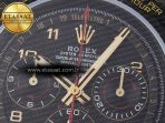 Daytona DIW “AVIA BLACK” Carbon DIWF 1:1 Best Edition Black/Red Dial on Black/Yellow Nylon Strap SH4130 - Görsel 11