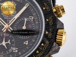 Daytona DIW “AVIA BLACK” Carbon DIWF 1:1 Best Edition Black/Red Dial on Black/Yellow Nylon Strap SH4130 - Görsel 12