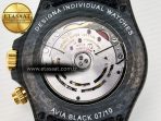 Daytona DIW “AVIA BLACK” Carbon DIWF 1:1 Best Edition Black/Red Dial on Black/Yellow Nylon Strap SH4130 - Görsel 18