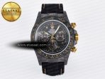 Daytona DIW “AVIA BLACK” Carbon DIWF 1:1 Best Edition Black/Red Dial on Black/Yellow Nylon Strap SH4130 - Görsel 3