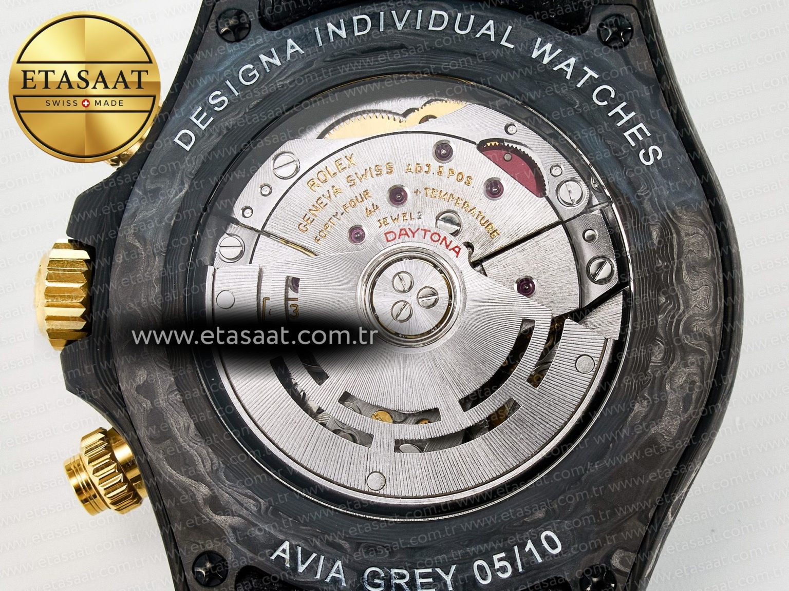 Daytona DIW “AVIA GREY” Carbon DIWF 1:1 Best Edition Gray/Yellow Dial on Black Nylon Strap SH4130 - Görsel 18