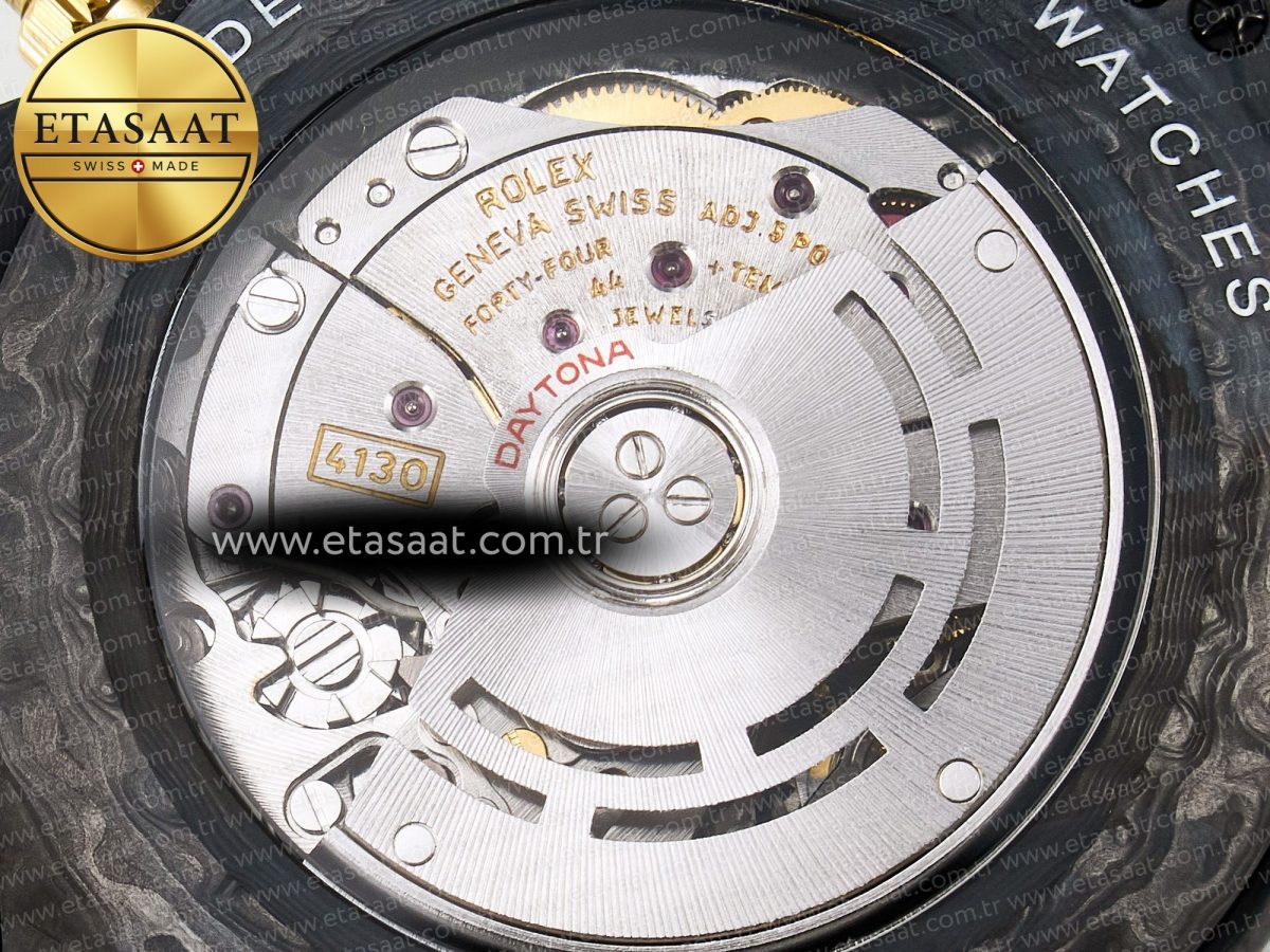 Daytona DIW “AVIA GREY” Carbon DIWF 1:1 Best Edition Gray/Yellow Dial on Black Nylon Strap SH4130 - Görsel 19