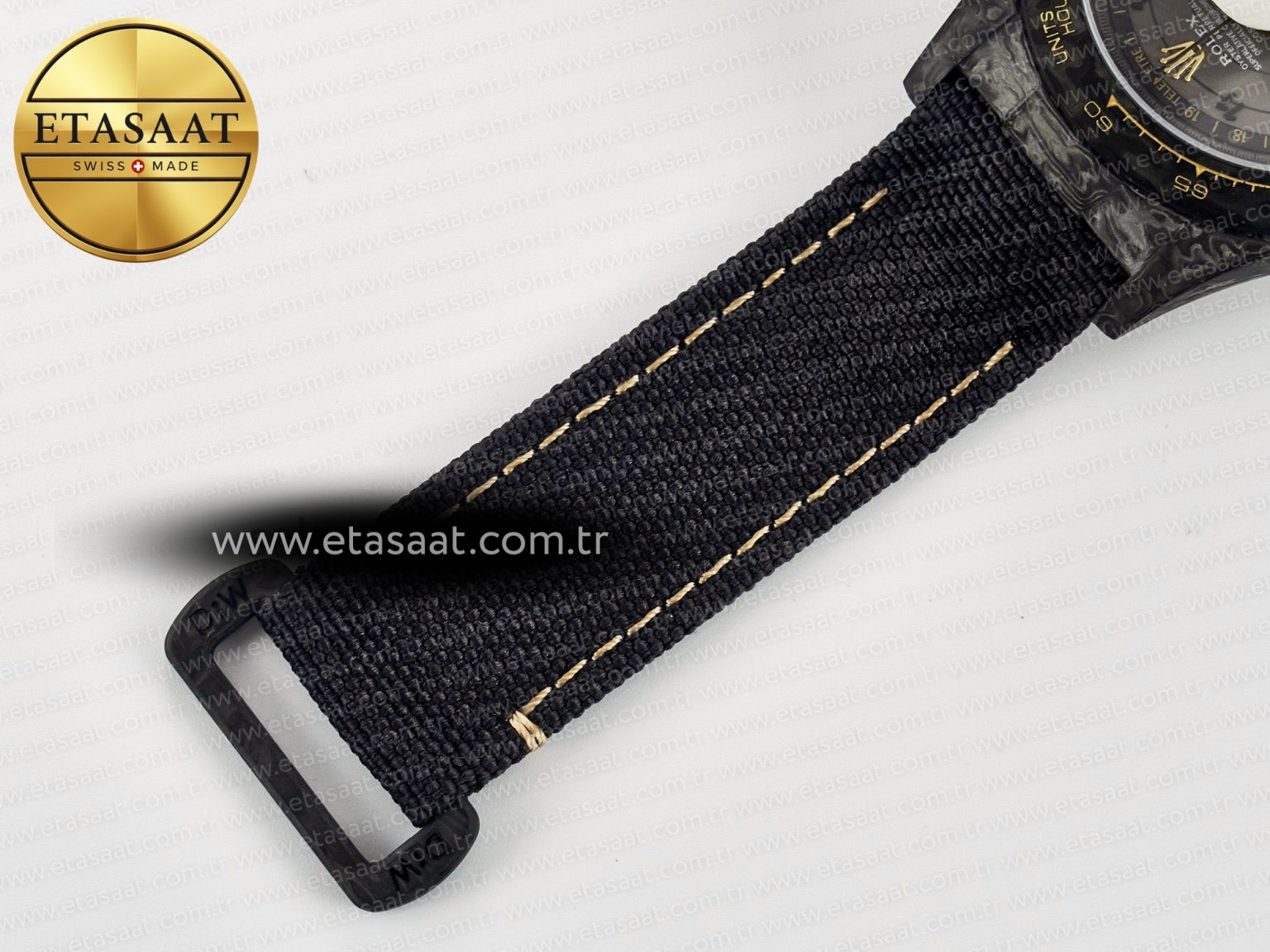 Daytona DIW “AVIA GREY” Carbon DIWF 1:1 Best Edition Gray/Yellow Dial on Black Nylon Strap SH4130 - Görsel 23