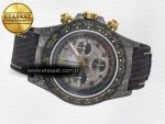 Daytona DIW “AVIA GREY” Carbon DIWF 1:1 Best Edition Gray/Yellow Dial on Black Nylon Strap SH4130 - Görsel 9