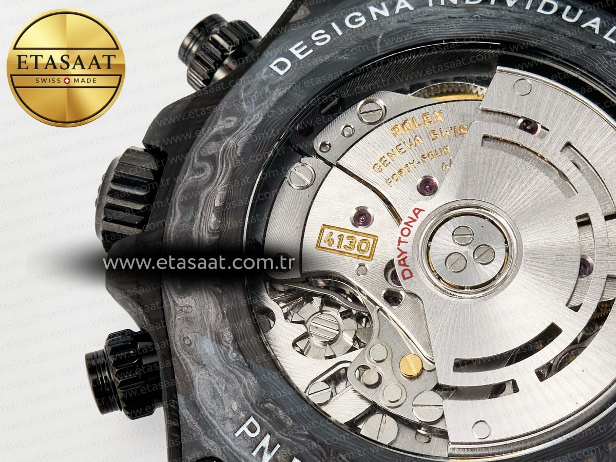 Daytona DIW Black Carbon DIWF 1:1 Best Edition Black/White Dial on Black Nylon Strap SH4130 - Görsel 20