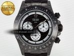 Daytona DIW Black Carbon DIWF 1:1 Best Edition Black/White Dial on Black Nylon Strap SH4130 - Görsel 4