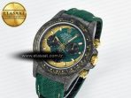 Daytona DIW Carbon Case and Bezel DIWF Edition Green/YG Dial on Green Nylon Strap A7750 - Görsel 2