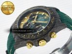 Daytona DIW Carbon Case and Bezel DIWF Edition Green/YG Dial on Green Nylon Strap A7750 - Görsel 6