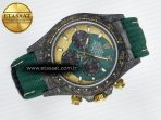 Daytona DIW Carbon Case and Bezel DIWF Edition Green/YG Dial on Green Nylon Strap A7750 - Görsel 8