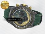 Daytona DIW Carbon Case and Bezel DIWF Edition Green/YG Dial on Green Nylon Strap A7750 - Görsel 9