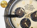Daytona DIW Carbon Case and Bezel DIWF Edition Yellow Arabic Dial on Brown Nylon Strap A7750 - Görsel 10