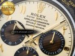 Daytona DIW Carbon Case and Bezel DIWF Edition Yellow Arabic Dial on Brown Nylon Strap A7750 - Görsel 11