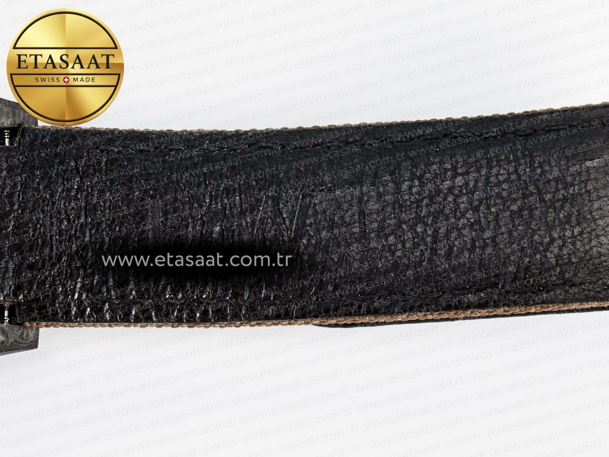 Daytona DIW Carbon Case and Bezel DIWF Edition Yellow Arabic Dial on Brown Nylon Strap A7750 - Görsel 20