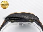 Daytona DIW Carbon Case DIWF Edition Black Dial Rainbow Diamonds Bezel on Brown Nylon Strap A7750 - Görsel 15