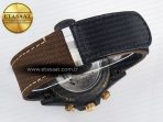 Daytona DIW Carbon Case DIWF Edition Black Dial Rainbow Diamonds Bezel on Brown Nylon Strap A7750 - Görsel 17