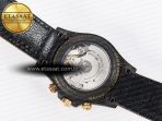 Daytona DIW Carbon Case DIWF Edition Black Dial Rainbow Diamonds Bezel on Brown Nylon Strap A7750 - Görsel 18