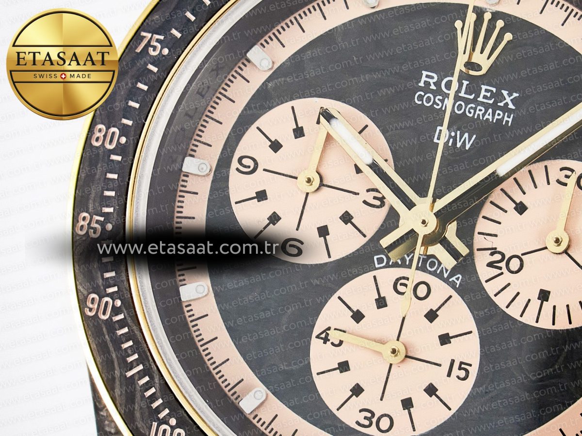 Daytona DIW Carbon Case DIWF Edition Carbon/Cream Dial on Black Nylon Strap A7750 - Görsel 10