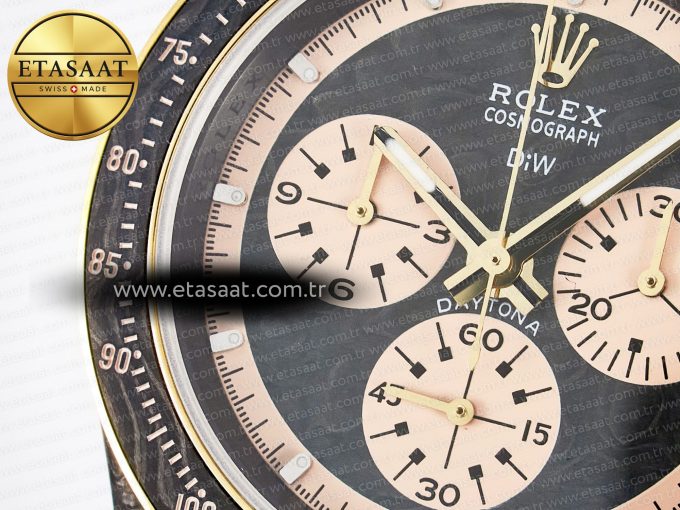 Daytona DIW Carbon Case DIWF Edition Carbon/Cream Dial on Black Nylon Strap A7750 - Görsel 10