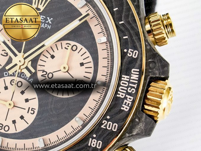 Daytona DIW Carbon Case DIWF Edition Carbon/Cream Dial on Black Nylon Strap A7750 - Görsel 12